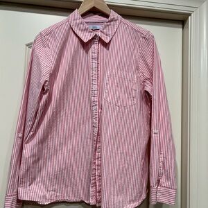 Croft & Barrow Pink and White Striped Blouse